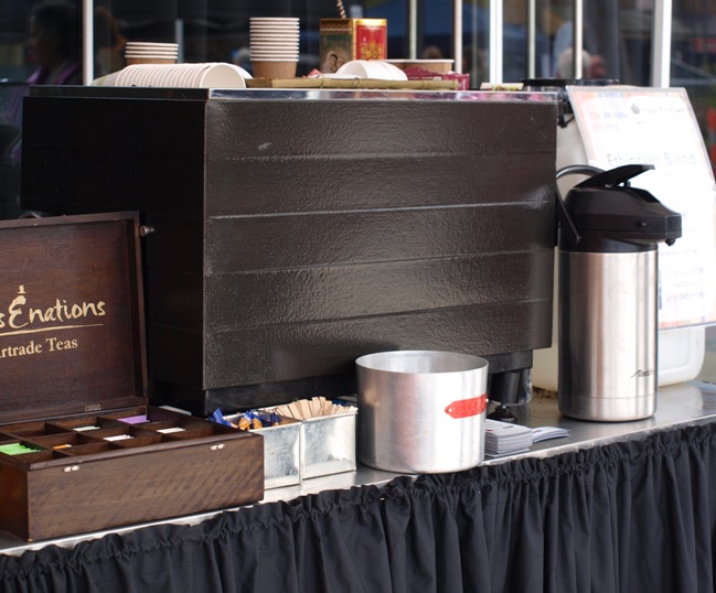 Fairtrade coffee cart